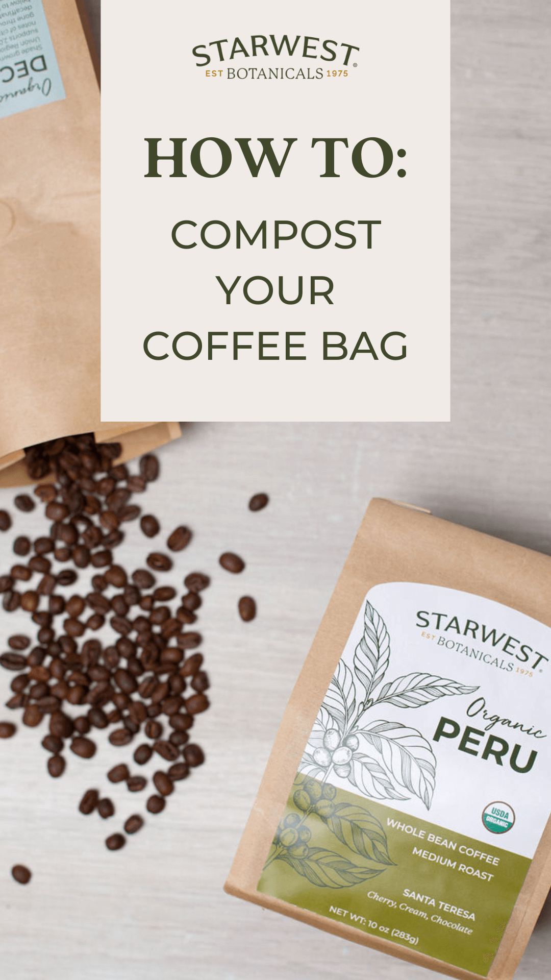 How to compost your Starwest Organic Coffee Bag How to compost your Starwest Organic Coffee Bag